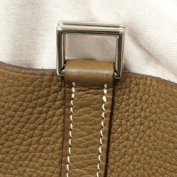 Hermes Hermès Picotin Lock MM Handbag in Taurillon Clemence Etoupe with D Sta... - Picture 10 of 15